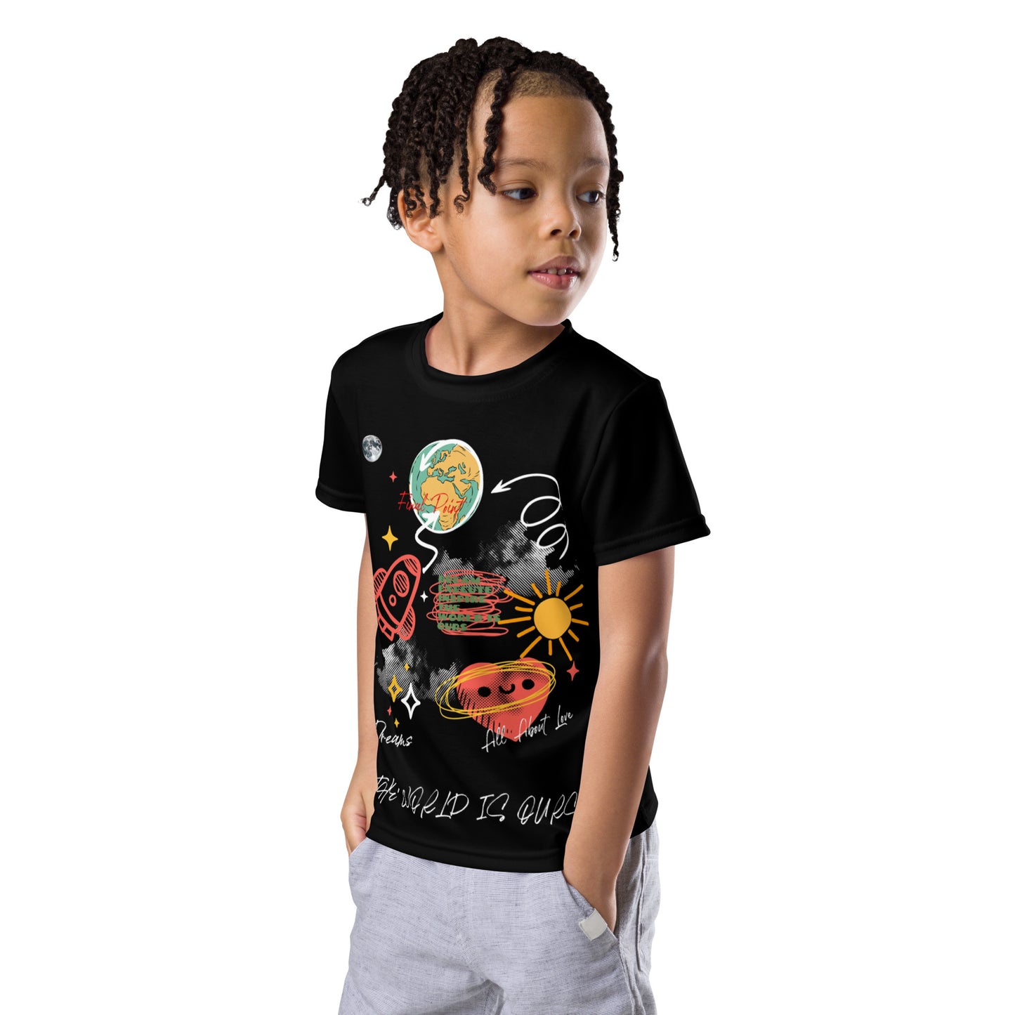 TWIO Scattered Thoughts Kids crew neck t-shirt