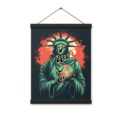 TWIO liberty. Poster with hangers