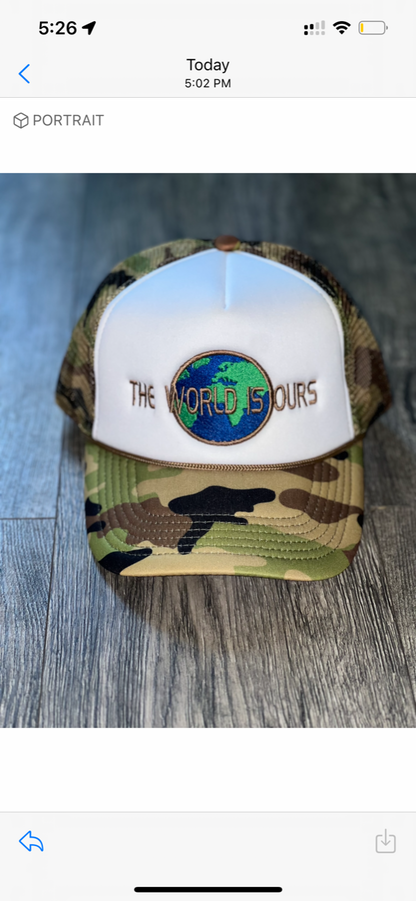 The World Is Ours Trucker hat